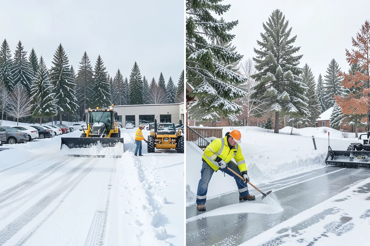 Snow Shoveling Services in South Prairie, Pierce County, WA - We identify the surfaces best suited to hand work