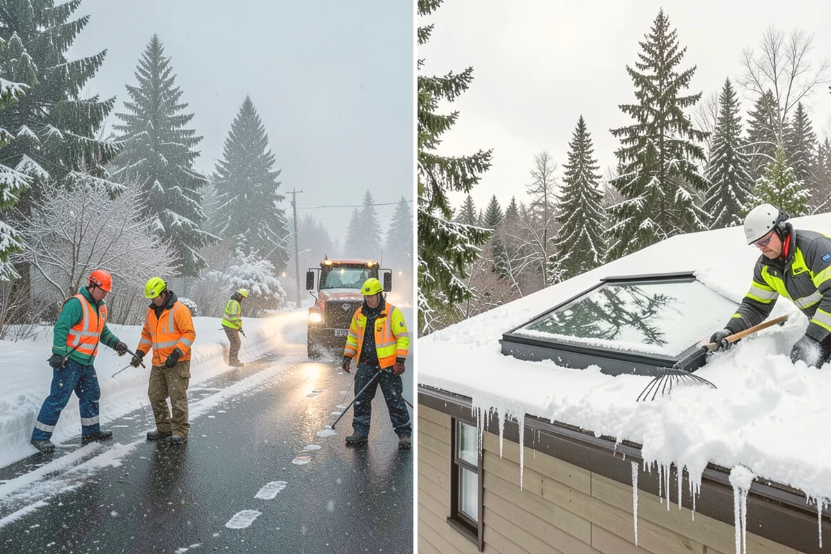 Snow Shoveling Services in Stanwood, Snohomish County, WA - We identify the surfaces best suited to hand work