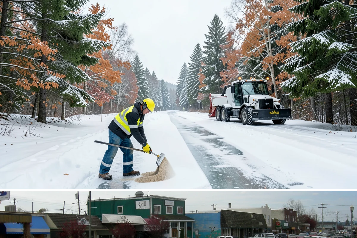 Snow Shoveling Services in Stanwood, Snohomish County, WA - Book hand-shoveling in early winter so detailed clearing is ready for the season's first snow.