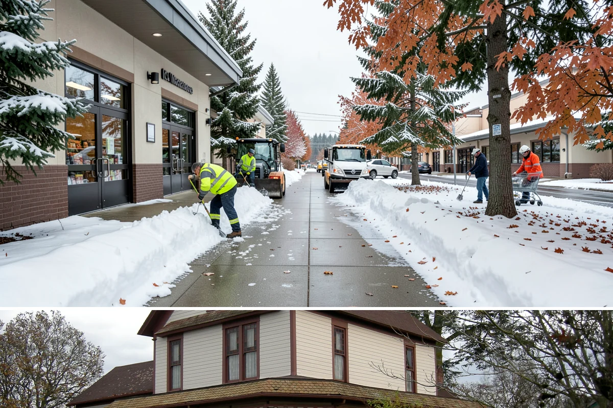 Snow Shoveling Services in Sumner, Pierce County, WA - Book hand-shoveling in early winter so detailed clearing is ready for the season's first snow.