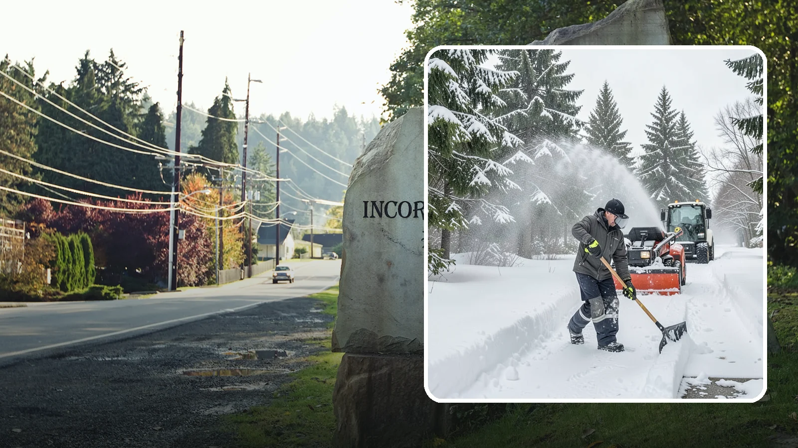 Snow Shoveling Services in Wilkeson, Pierce County, WA - We hand-shovel walks, steps, and entries where careful clearing matters more than machine speed.