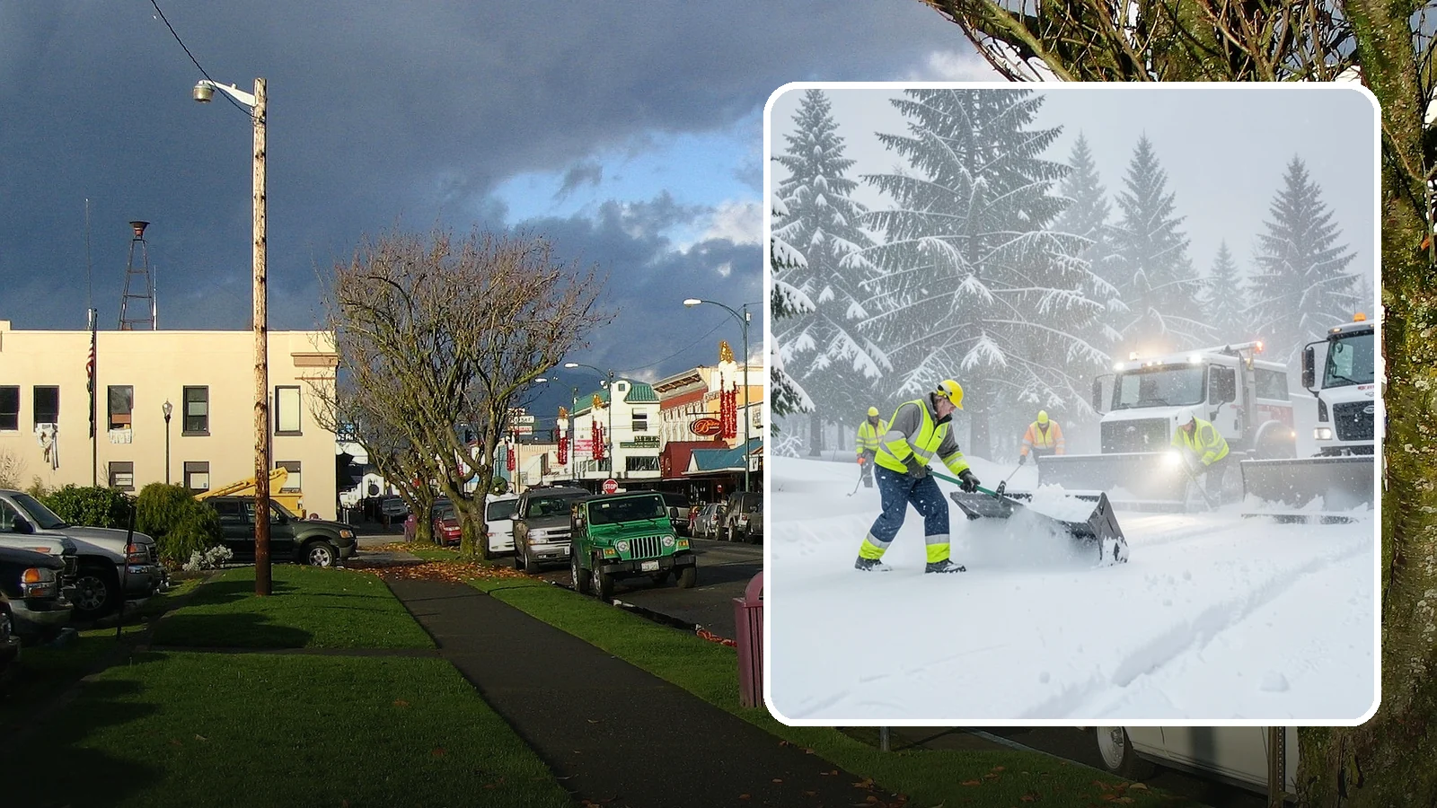 Snow Squall Response in Arlington, Snohomish County, WA - We respond to sudden, intense snow squalls that drop visibility and dump quick accumulation across your property.