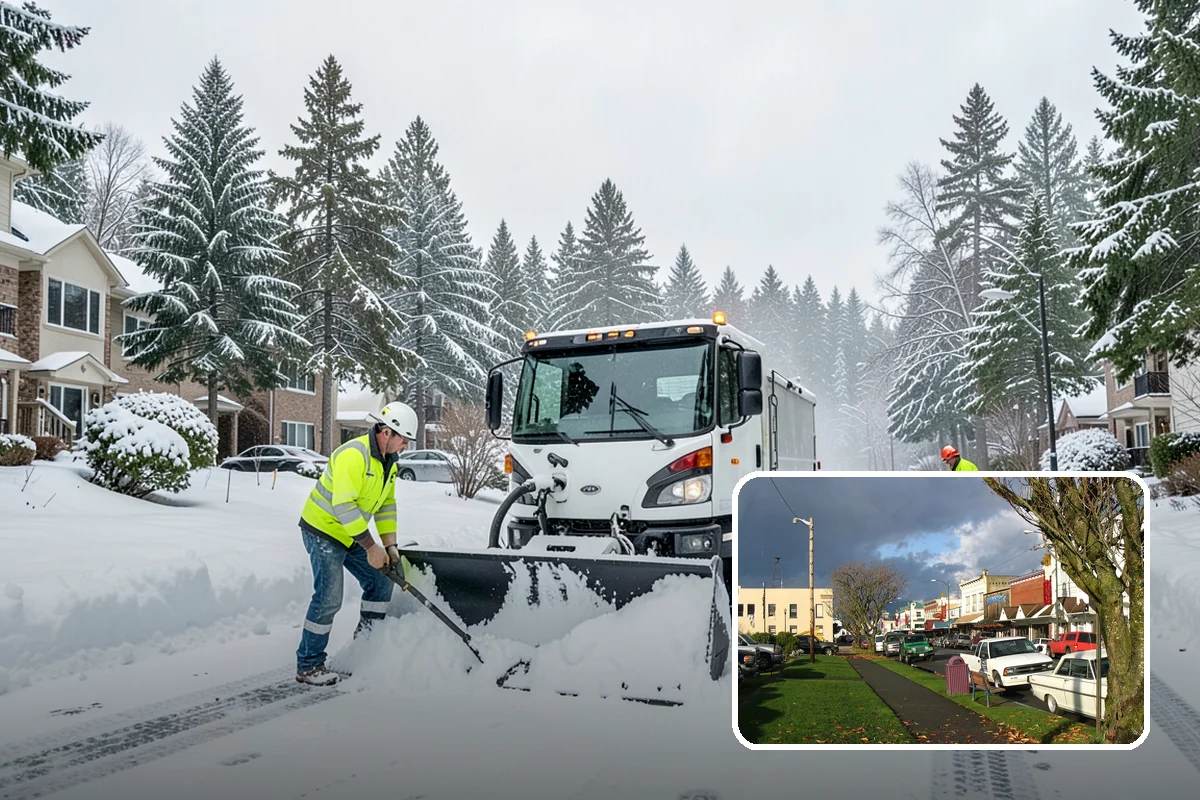 Snow Squall Response in Arlington, Snohomish County, WA - Standby readiness during convergence-zone squall alerts specific to our region