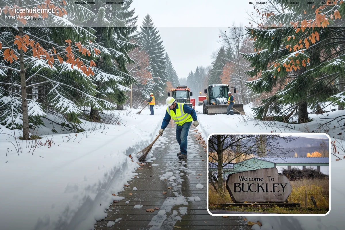Snow Squall Response in Buckley, Pierce County, WA - Standby readiness during convergence-zone squall alerts specific to our region