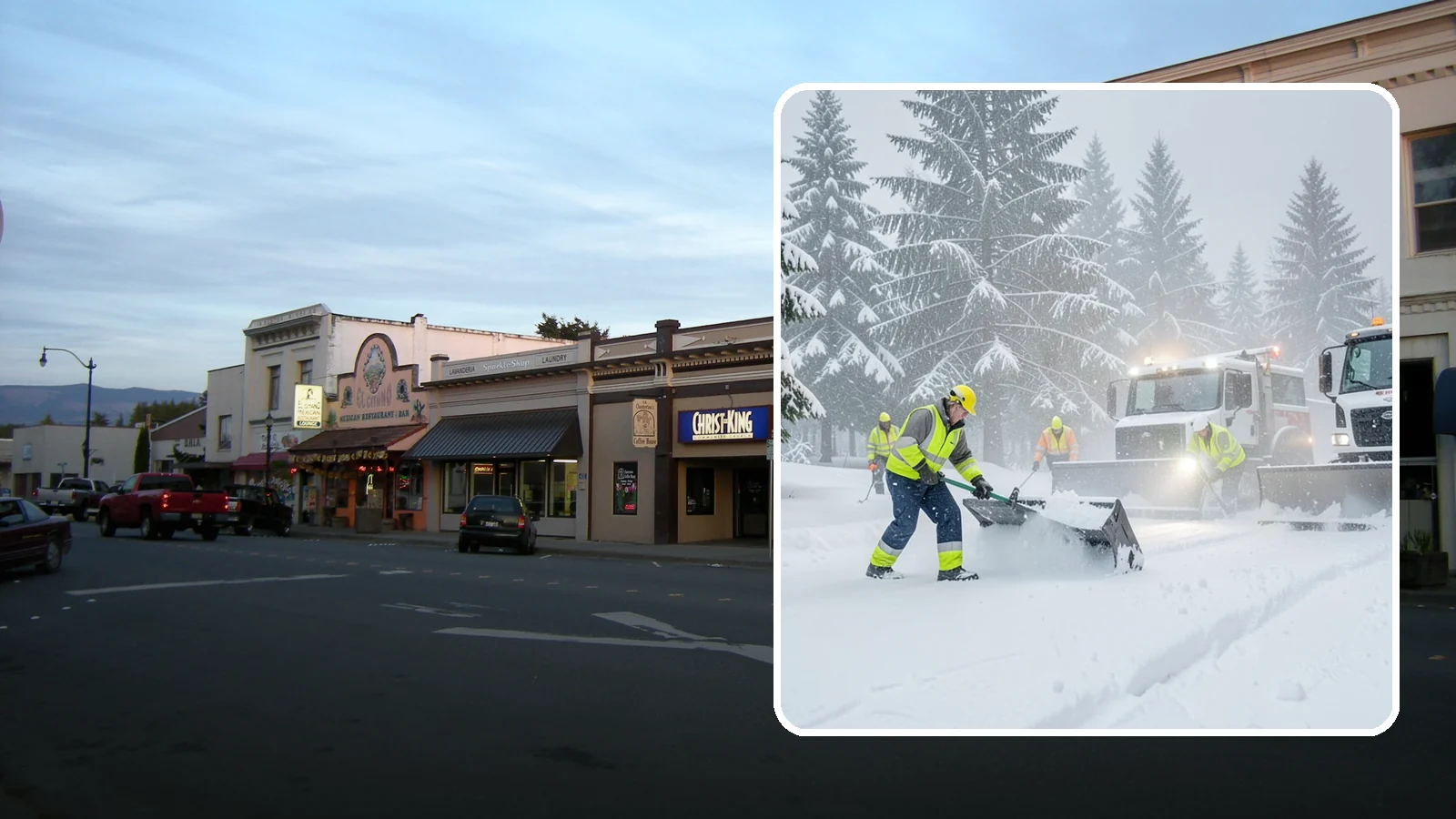 Snow Squall Response in Burlington, Skagit County, WA - We respond to sudden, intense snow squalls that drop visibility and dump quick accumulation across your property.