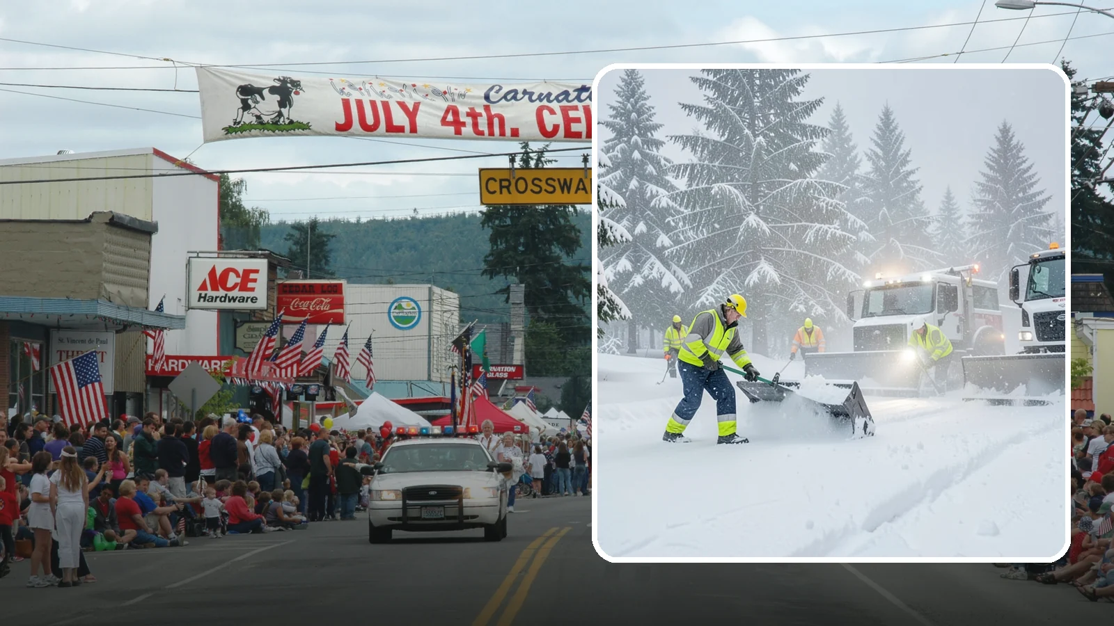 Snow Squall Response in Carnation, King County, WA - We respond to sudden, intense snow squalls that drop visibility and dump quick accumulation across your property.