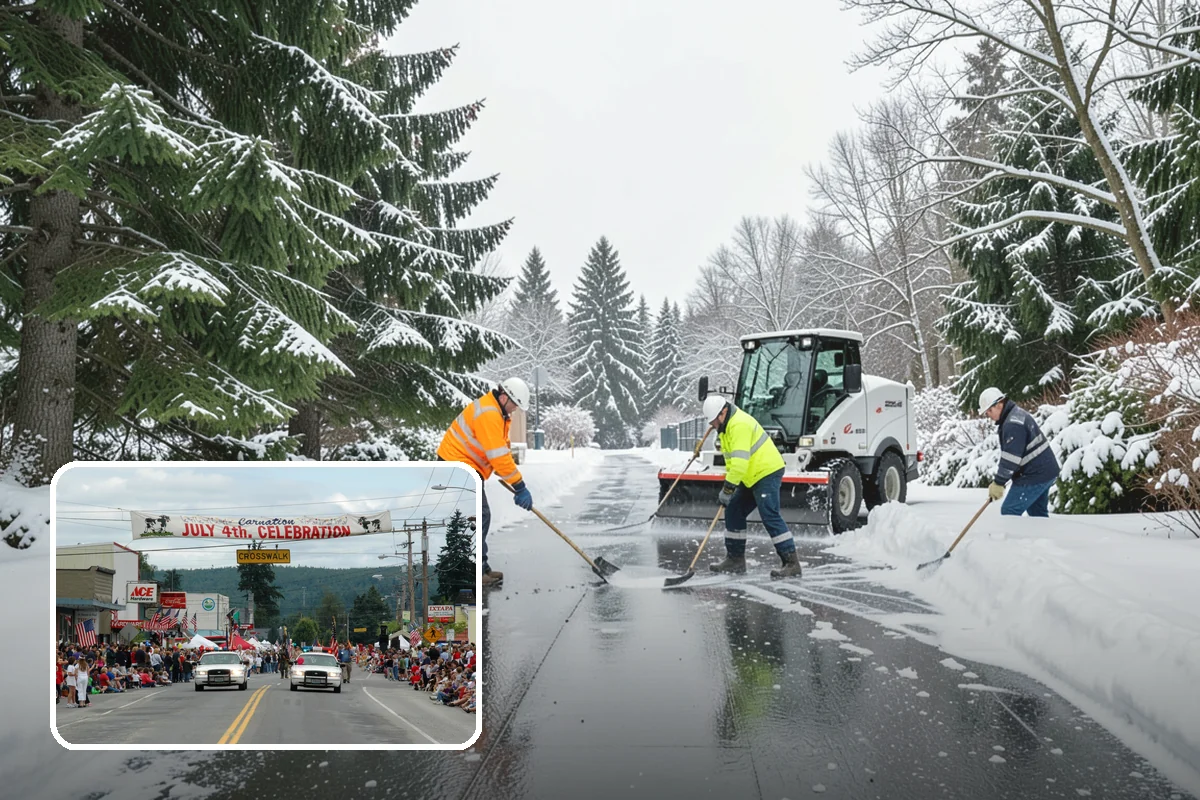 Snow Squall Response in Carnation, King County, WA - Standby readiness during convergence-zone squall alerts specific to our region