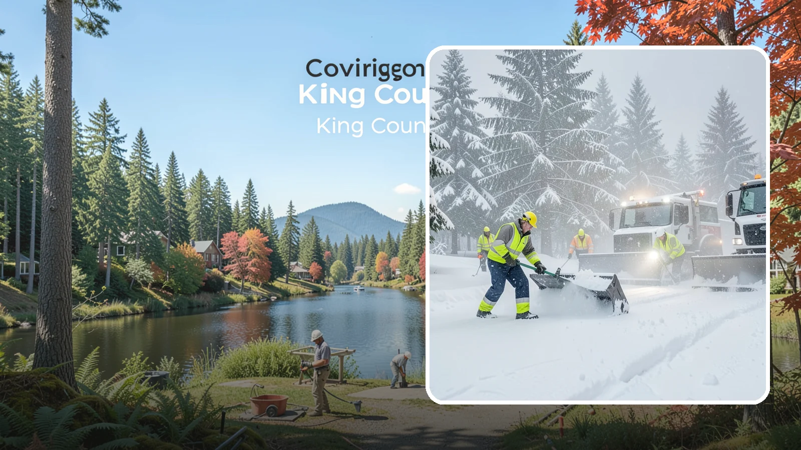 Snow Squall Response in Covington, King County, WA - We respond to sudden, intense snow squalls that drop visibility and dump quick accumulation across your property.