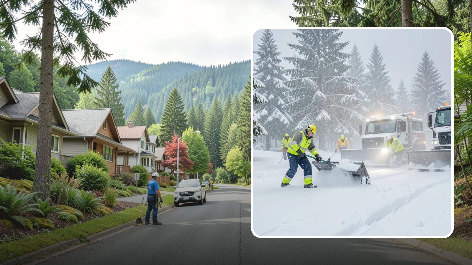 Snow Squall Response in Darrington, Snohomish County, WA - We respond to sudden, intense snow squalls that drop visibility and dump quick accumulation across your property.