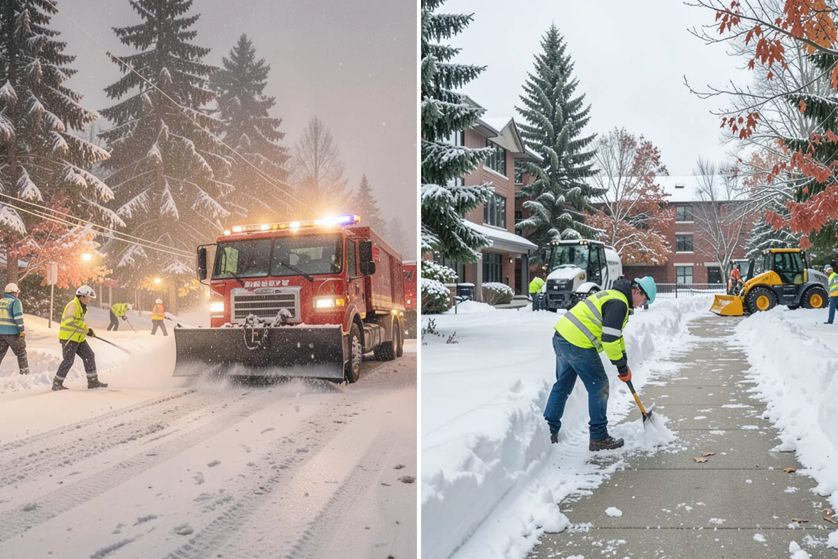 Snow Squall Response in Des Moines, King County, WA - Watch convergence-zone and squall-line radar during unstable air masses