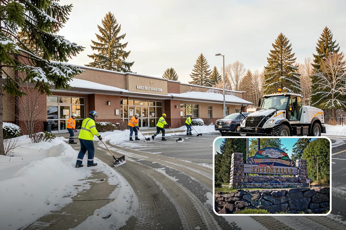 Snow Squall Response in Eatonville, Pierce County, WA - Standby readiness during convergence-zone squall alerts specific to our region