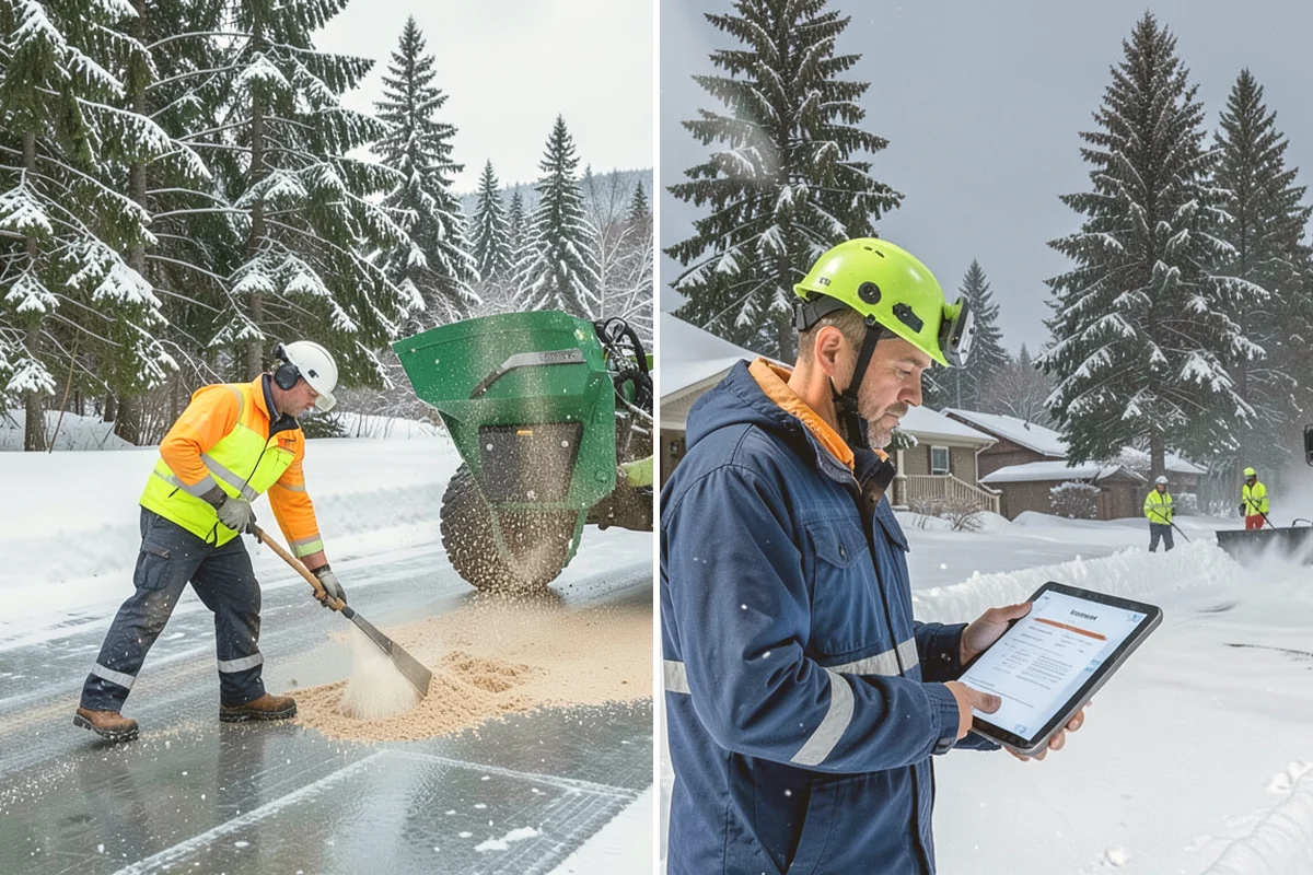 Snow Squall Response in Eatonville, Pierce County, WA - Watch convergence-zone and squall-line radar during unstable air masses