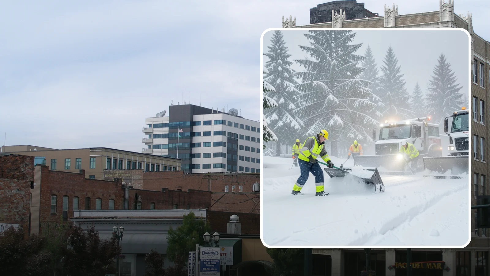 Snow Squall Response in Everett, Snohomish County, WA - We respond to sudden, intense snow squalls that drop visibility and dump quick accumulation across your property.