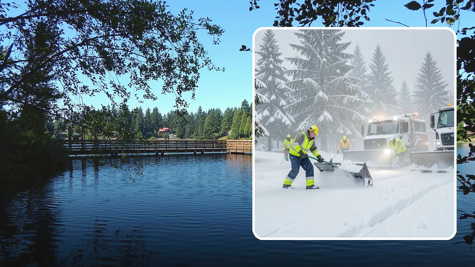 Snow Squall Response in Federal Way, King County, WA - We respond to sudden, intense snow squalls that drop visibility and dump quick accumulation across your property.