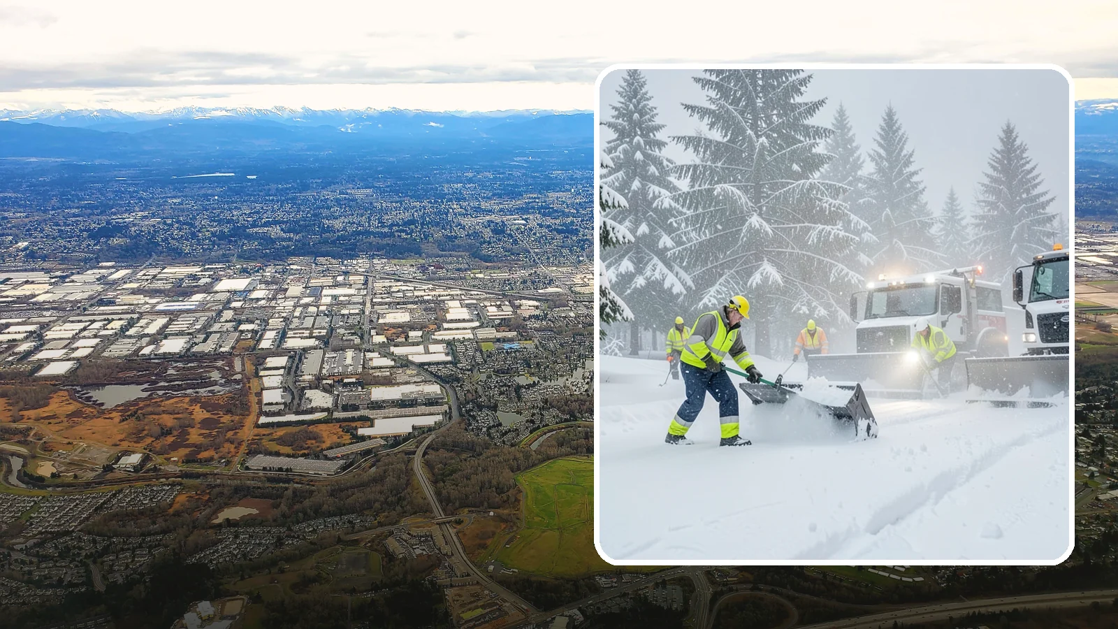 Snow Squall Response in Kent, King County, WA - We respond to sudden, intense snow squalls that drop visibility and dump quick accumulation across your property.
