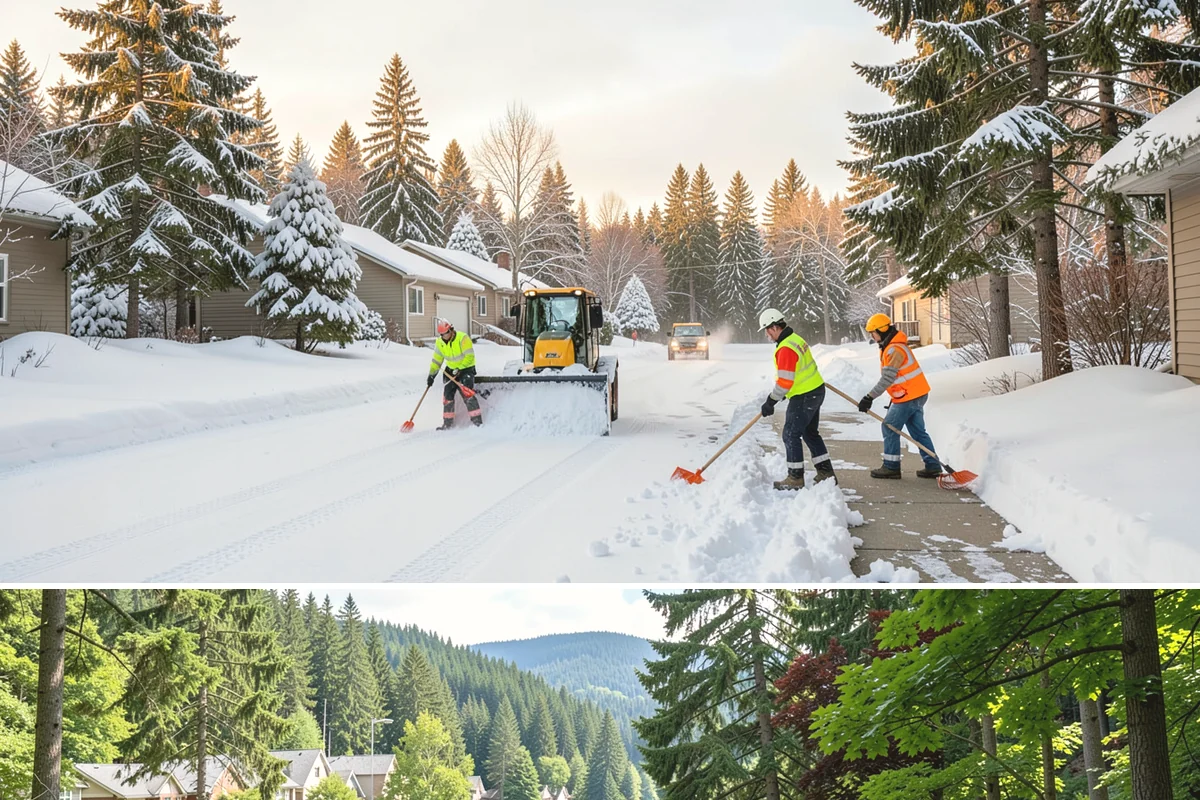 Snow Squall Response in Lake Forest Park, King County, WA - Snow squall response is most active from December through February when unstable post-frontal air drives Puget Sound...