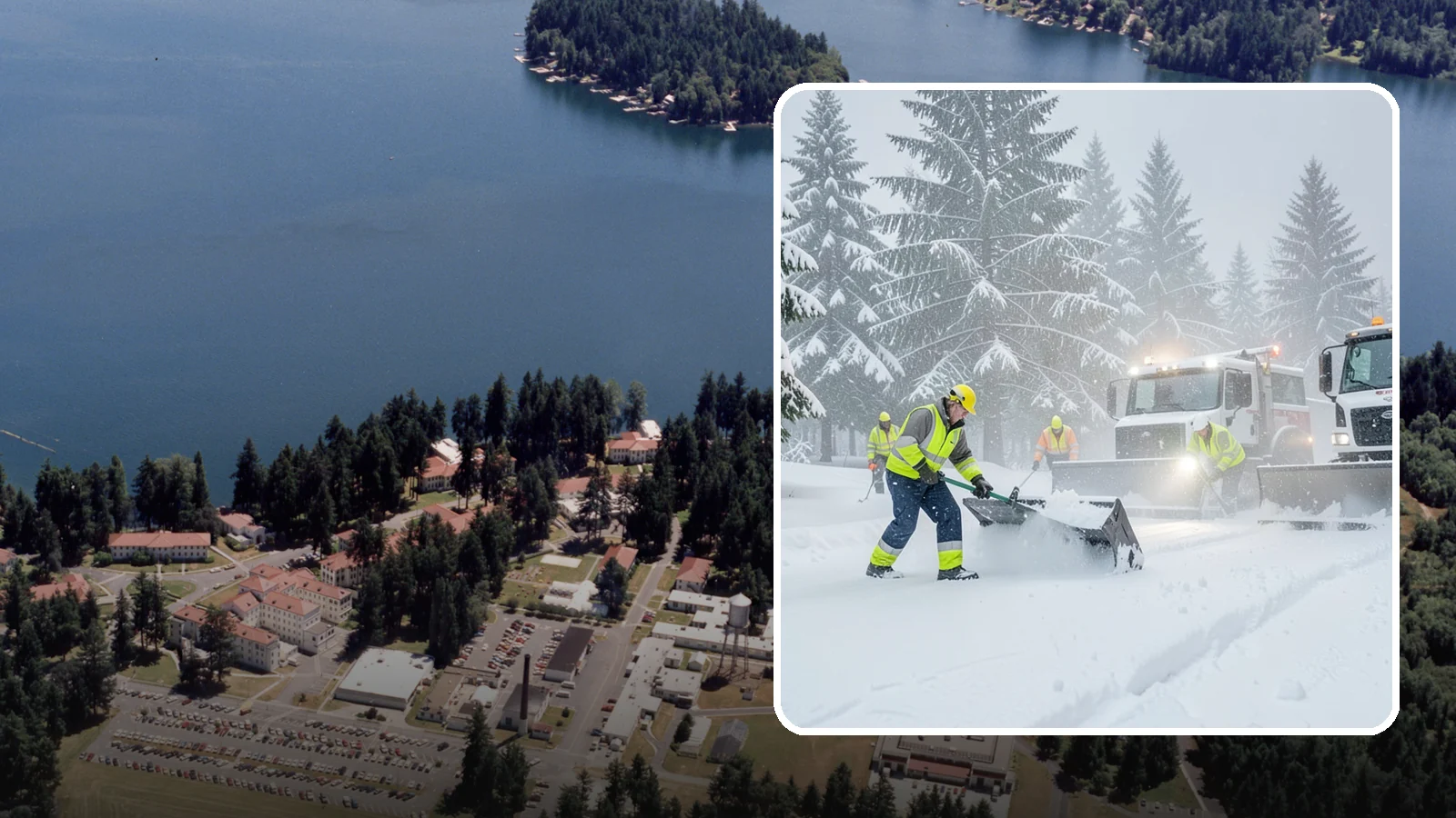 Snow Squall Response in Lakewood, Pierce County, WA - We respond to sudden, intense snow squalls that drop visibility and dump quick accumulation across your property.