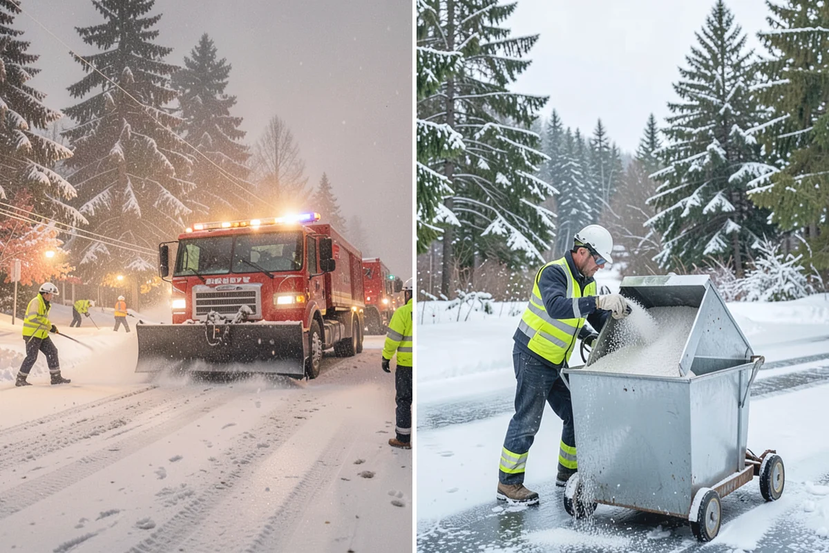 Snow Squall Response in Marysville, Snohomish County, WA - Watch convergence-zone and squall-line radar during unstable air masses