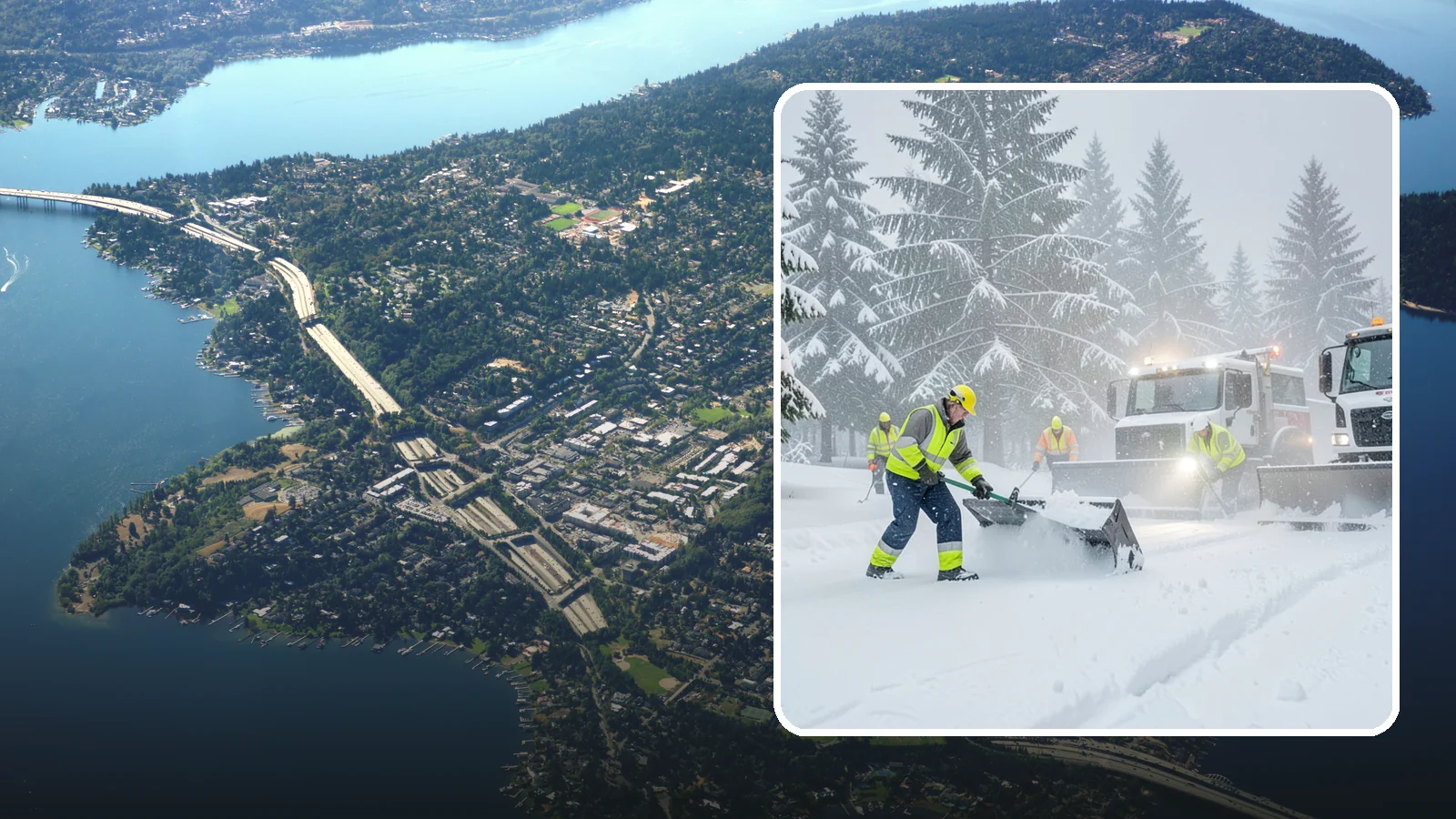 Snow Squall Response in Mercer Island, King County, WA - We respond to sudden, intense snow squalls that drop visibility and dump quick accumulation across your property.