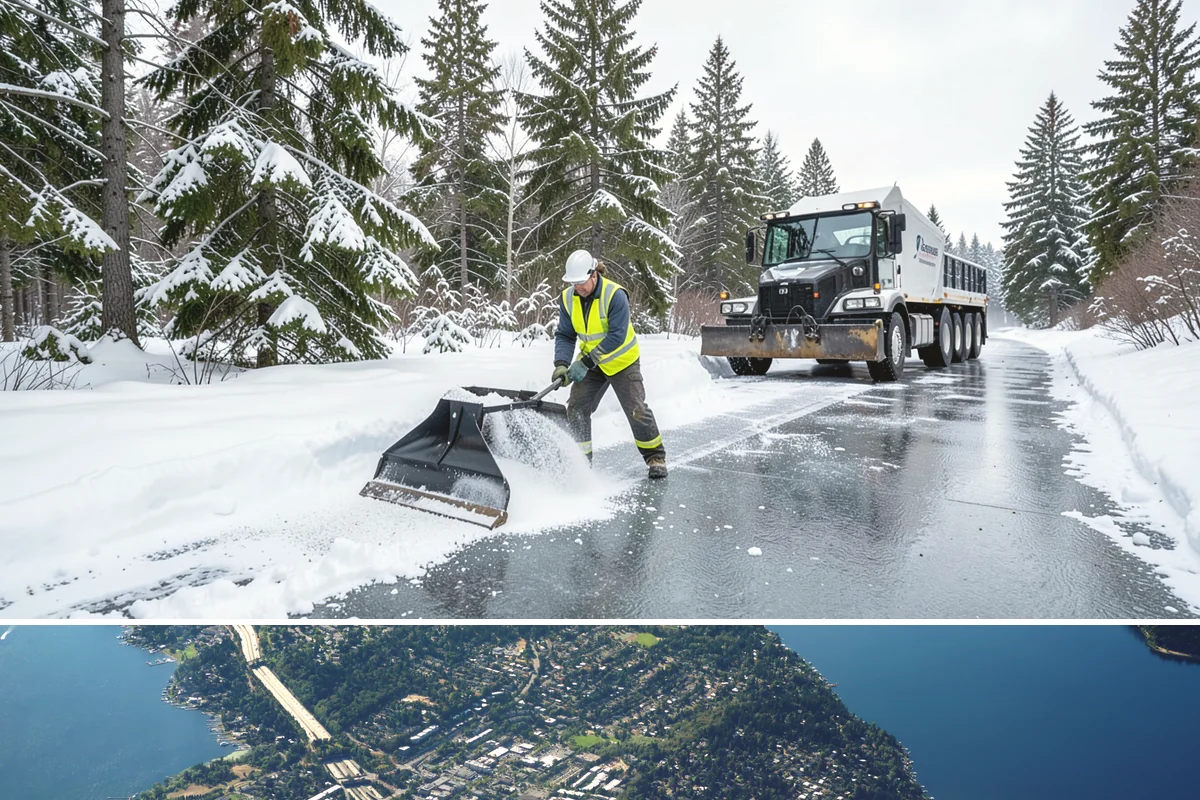 Snow Squall Response in Mercer Island, King County, WA - Snow squall response is most active from December through February when unstable post-frontal air drives Puget Sound...