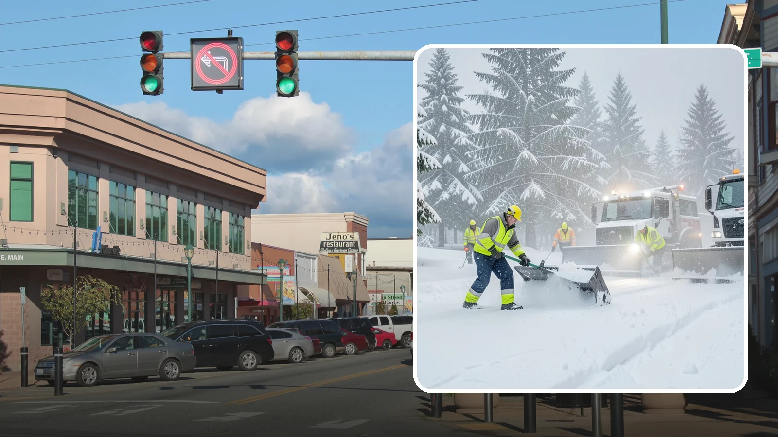 Snow Squall Response in Monroe, Snohomish County, WA - We respond to sudden, intense snow squalls that drop visibility and dump quick accumulation across your property.