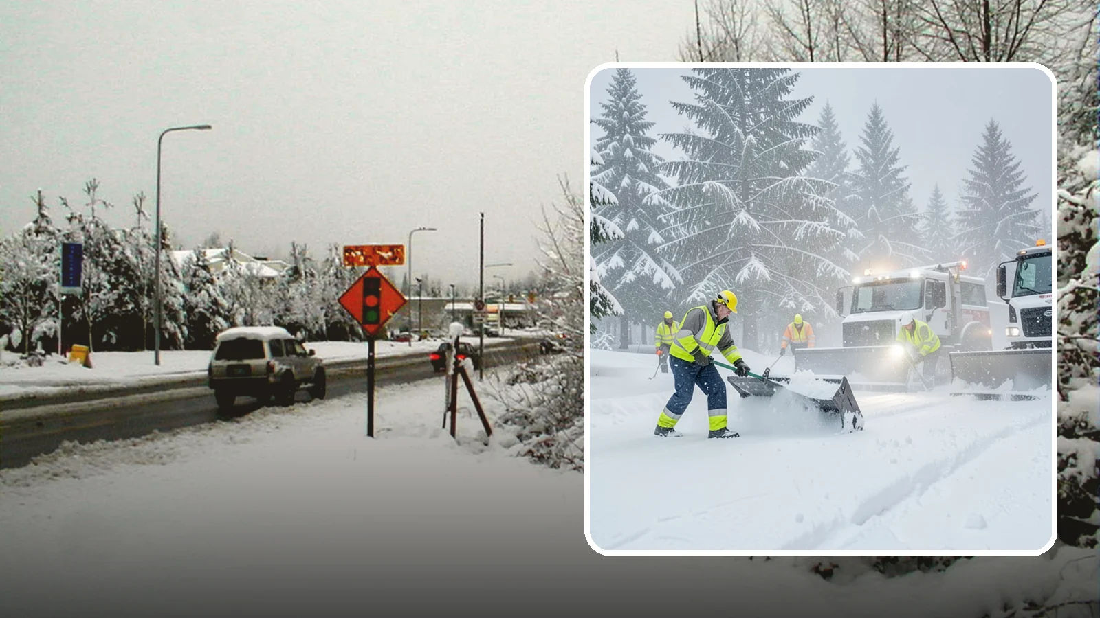 Snow Squall Response in Newcastle, King County, WA - We respond to sudden, intense snow squalls that drop visibility and dump quick accumulation across your property.
