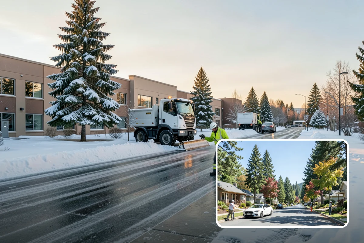 Snow Squall Response in Orting, Pierce County, WA - Standby readiness during convergence-zone squall alerts specific to our region
