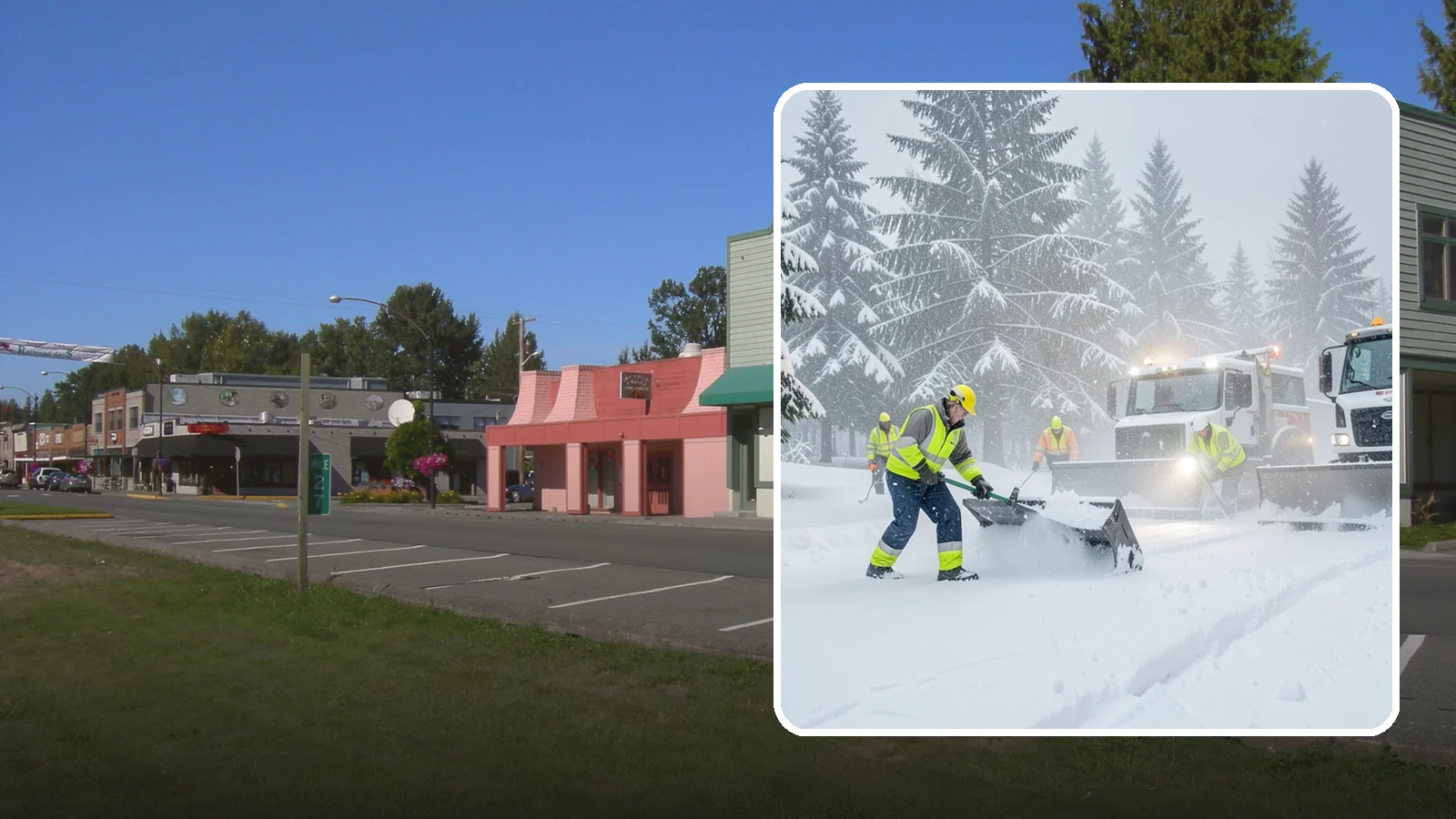 Snow Squall Response in Snoqualmie, King County, WA - We respond to sudden, intense snow squalls that drop visibility and dump quick accumulation across your property.