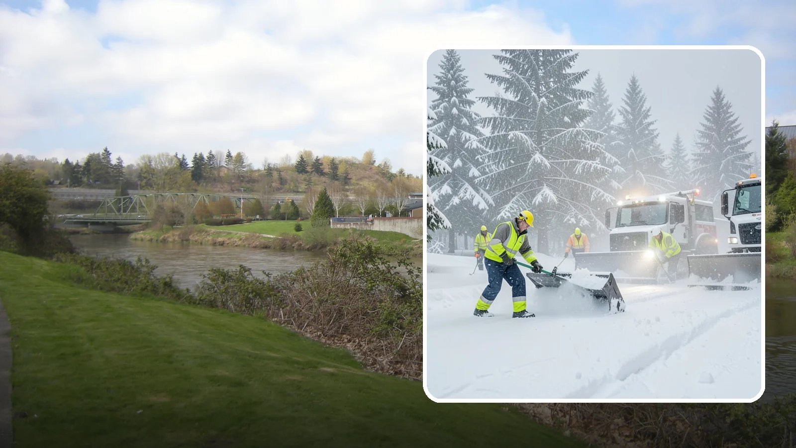 Snow Squall Response in Tukwila, King County, WA - We respond to sudden, intense snow squalls that drop visibility and dump quick accumulation across your property.
