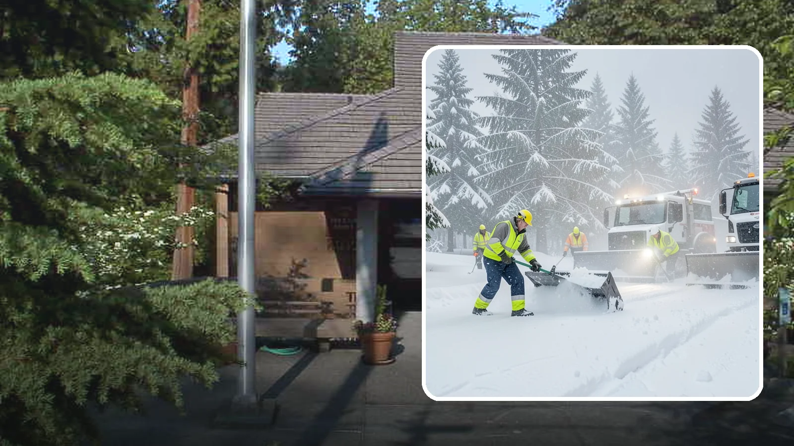 Snow Squall Response in Yarrow Point, King County, WA - We respond to sudden, intense snow squalls that drop visibility and dump quick accumulation across your property.