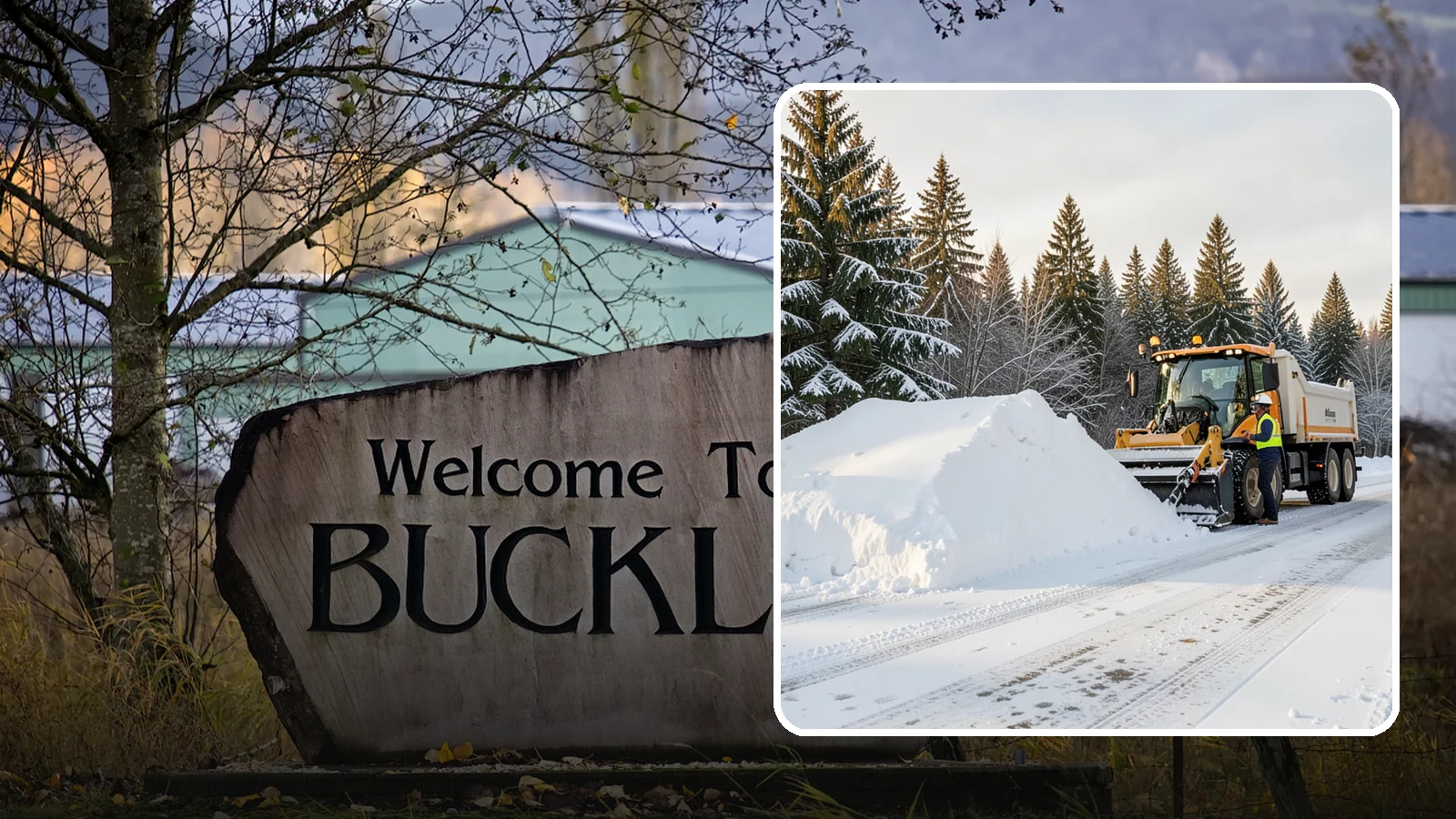 Snow Stacking in Buckley, Pierce County, WA - We stack plowed snow into organized piles that maximize usable space and drain cleanly.