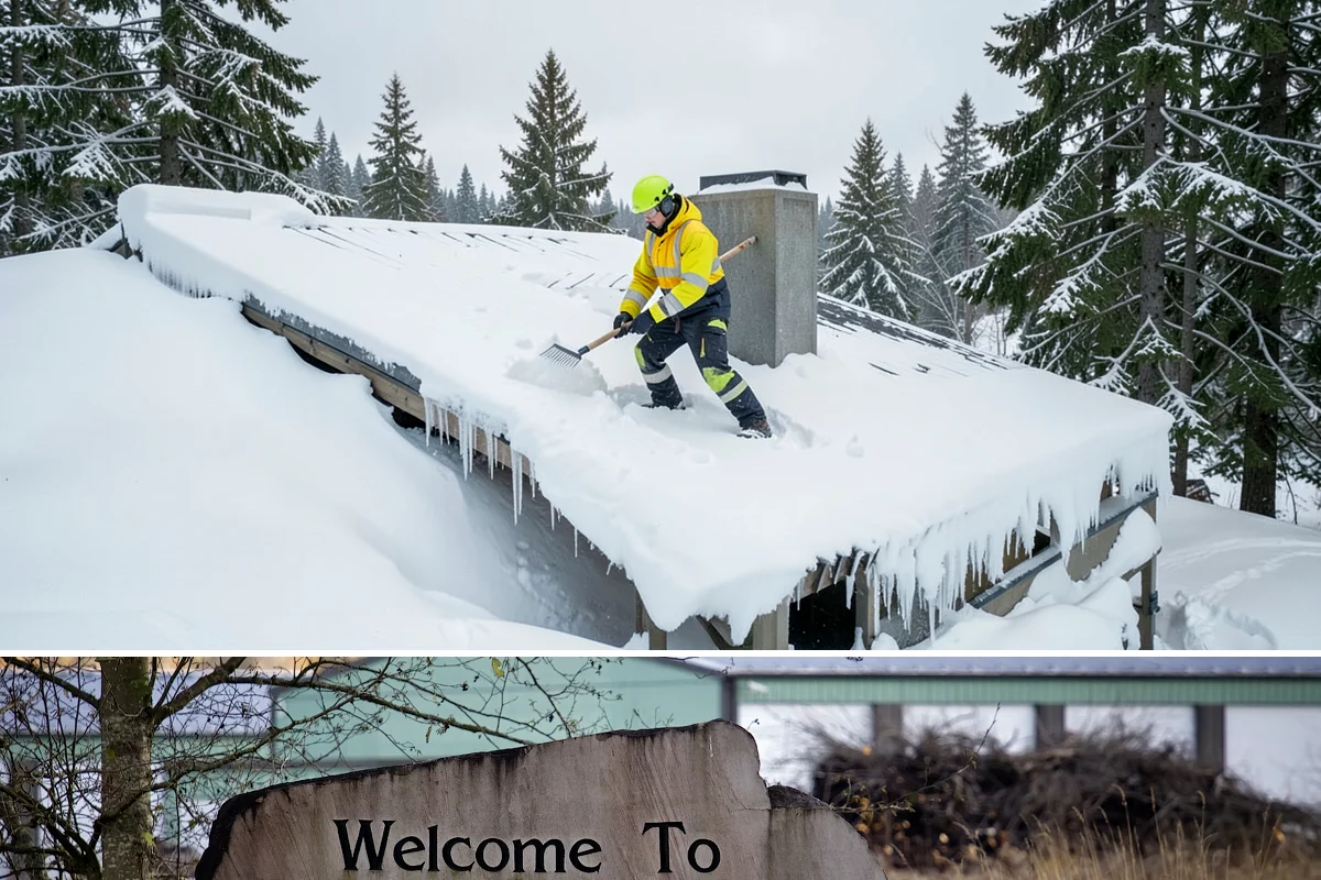 Snow Stacking in Buckley, Pierce County, WA - Snow stacking matters throughout the plowing season as each storm adds to the piles that must stay organized and out of the way.