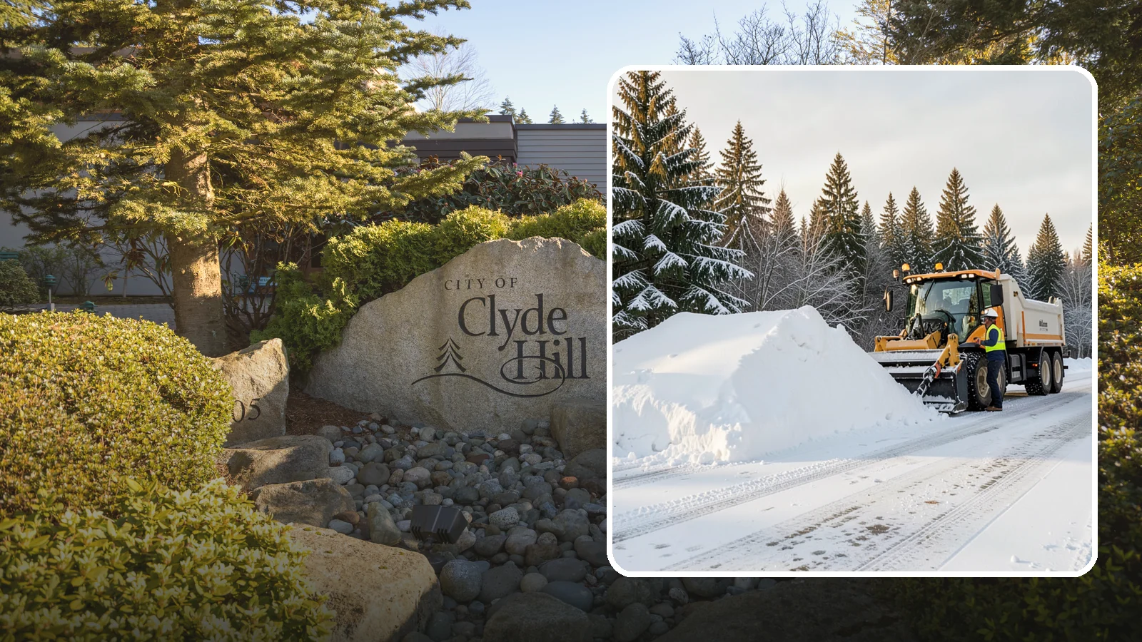 Snow Stacking in Clyde Hill, King County, WA - We stack plowed snow into organized piles that maximize usable space and drain cleanly.