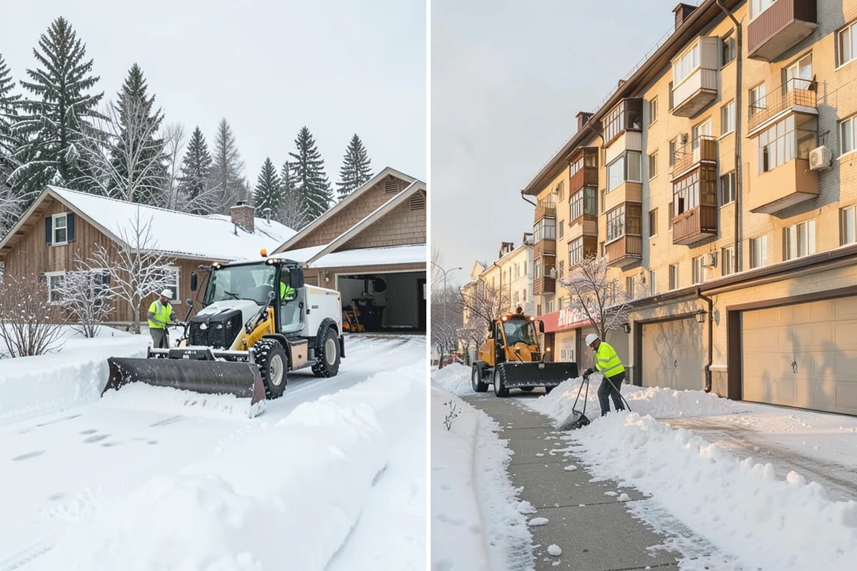 Snow Stacking in Gold Bar, Snohomish County, WA - Designate corner and edge stacking zones