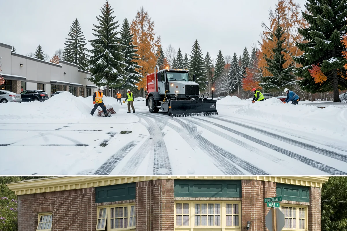 Snow Stacking in Hamilton, Skagit County, WA - Snow stacking matters throughout the plowing season as each storm adds to the piles that must stay organized and out of the way.