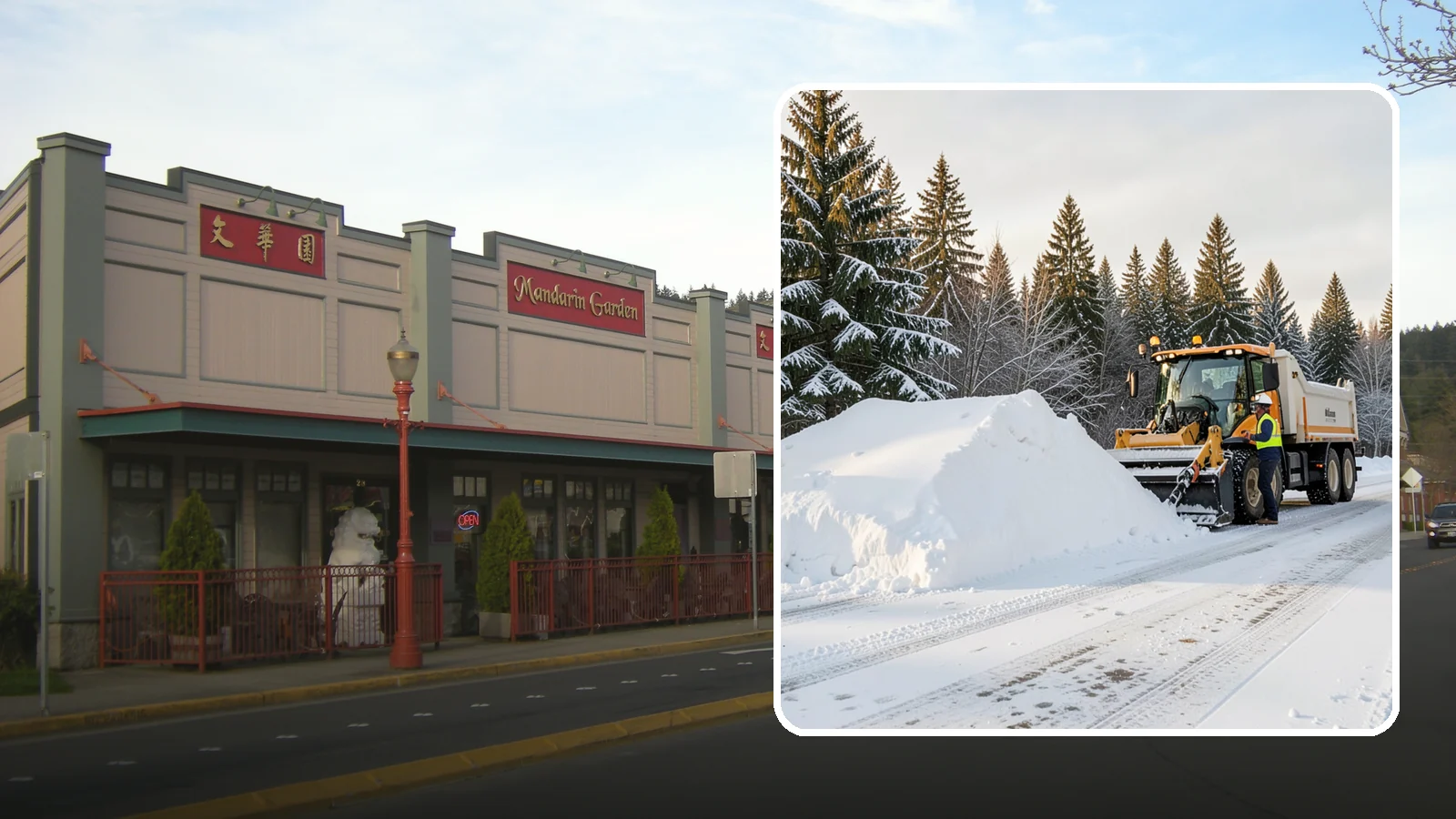 Snow Stacking in Issaquah, King County, WA - We stack plowed snow into organized piles that maximize usable space and drain cleanly.