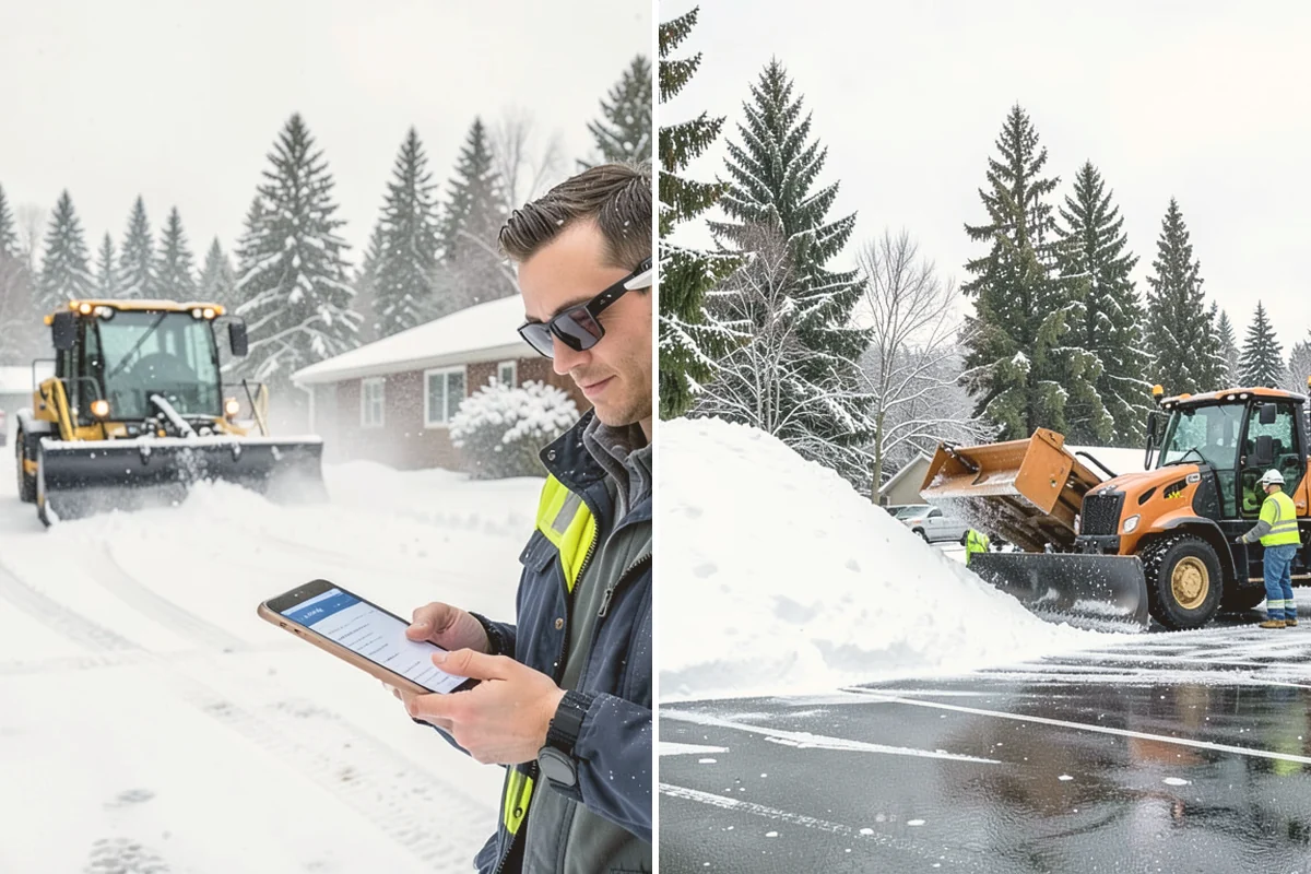Snow Stacking in Kirkland, King County, WA - Designate corner and edge stacking zones