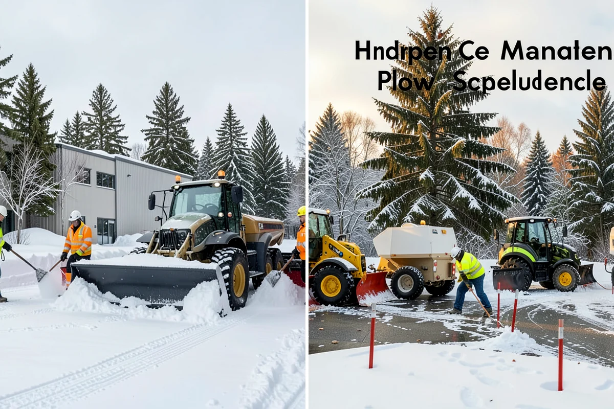 Snow Stacking in Lyman, Skagit County, WA - Designate corner and edge stacking zones