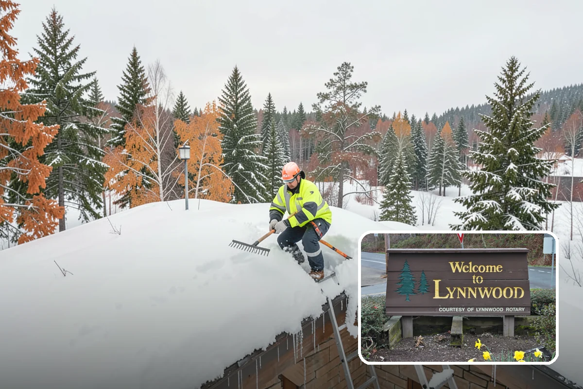 Snow Stacking in Lynnwood, Snohomish County, WA - Preserves the most parking and open space