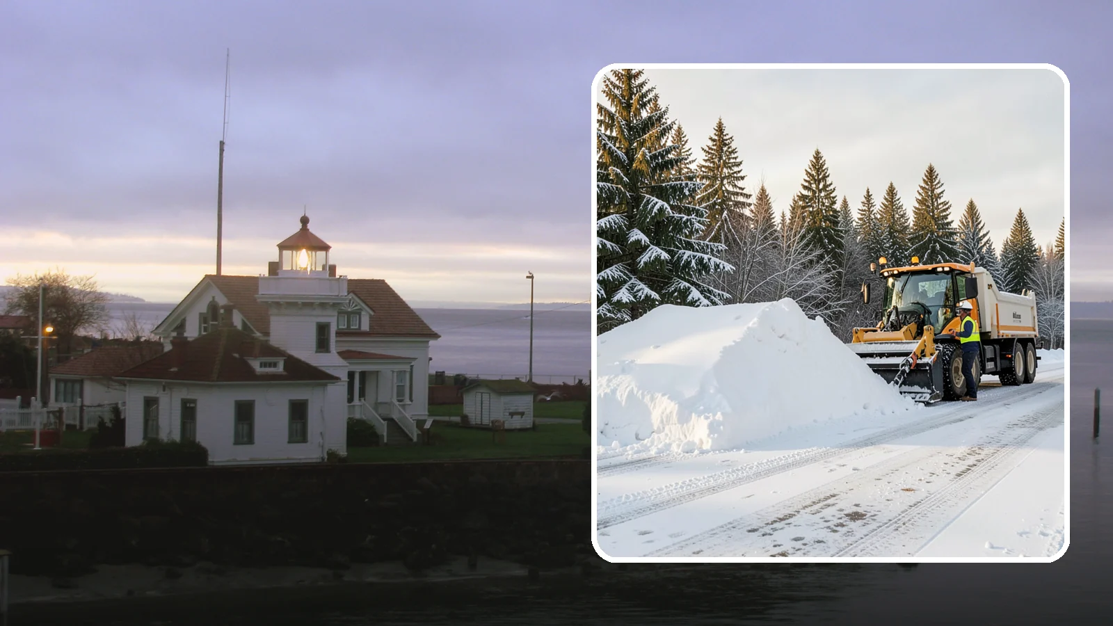 Snow Stacking in Mukilteo, Snohomish County, WA - We stack plowed snow into organized piles that maximize usable space and drain cleanly.