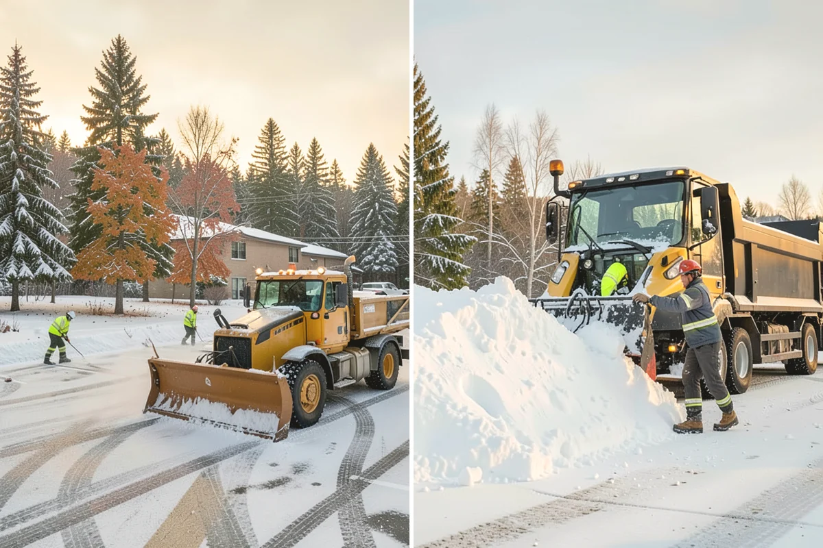 Snow Stacking in Oak Harbor, Island County, WA - Designate corner and edge stacking zones