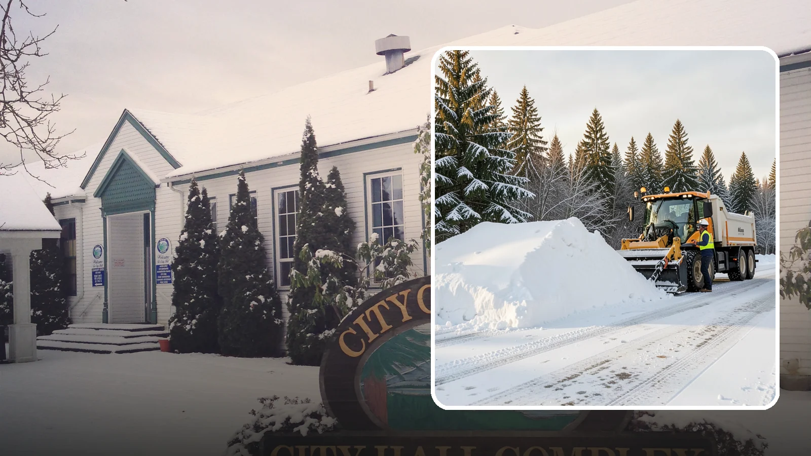 Snow Stacking in Pacific, King County, WA - We stack plowed snow into organized piles that maximize usable space and drain cleanly.