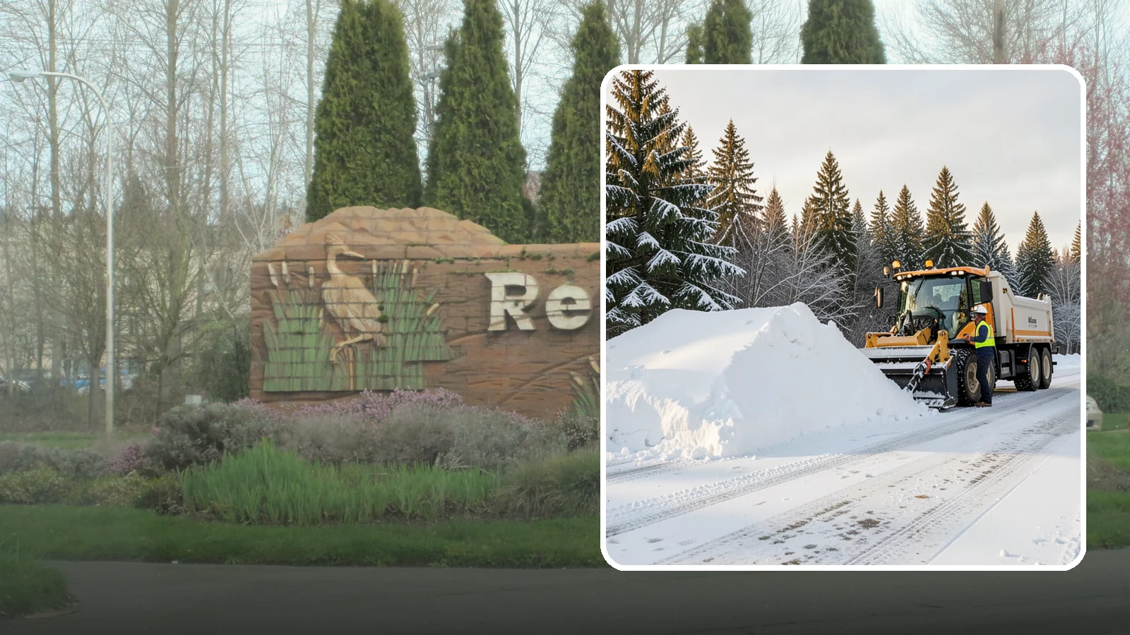 Snow Stacking in Renton, King County, WA - We stack plowed snow into organized piles that maximize usable space and drain cleanly.