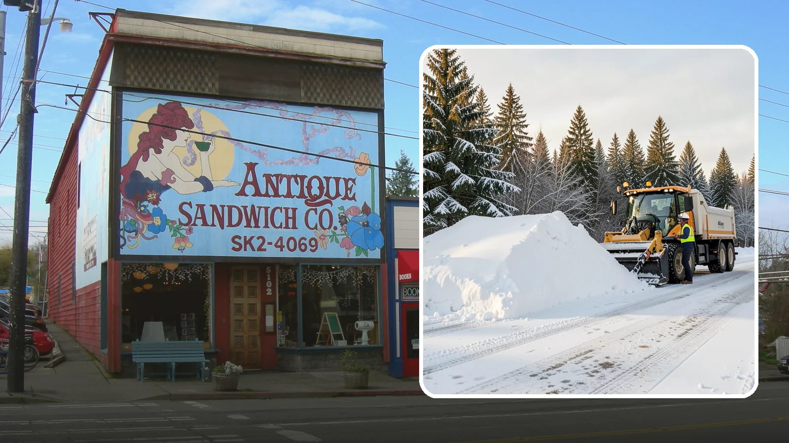 Snow Stacking in Ruston, Pierce County, WA - We stack plowed snow into organized piles that maximize usable space and drain cleanly.