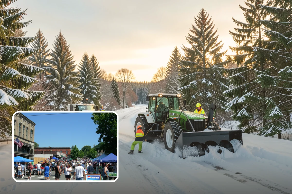 Snow Stacking in Snohomish, Snohomish County, WA - Preserves the most parking and open space