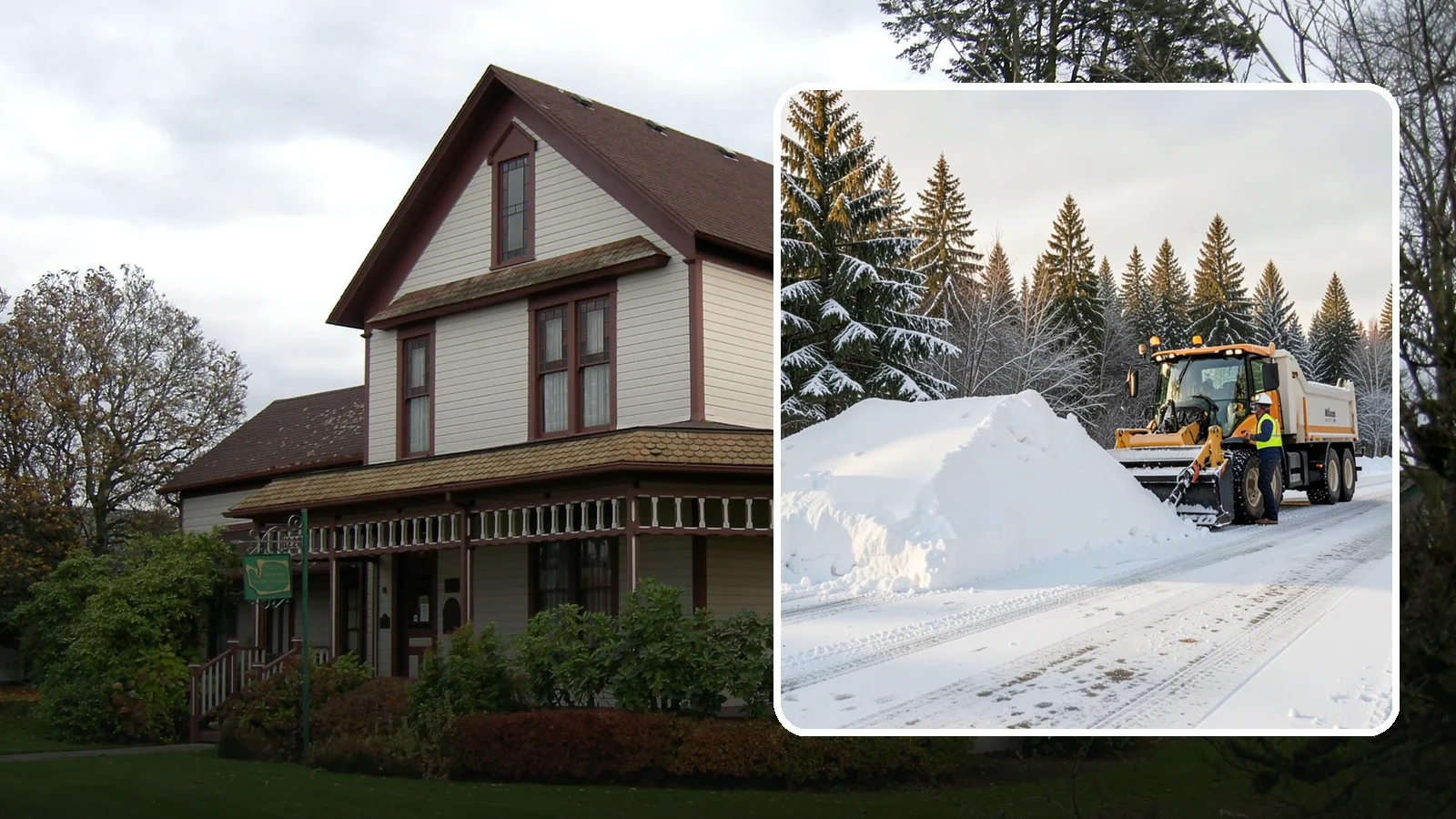 Snow Stacking in Sumner, Pierce County, WA - We stack plowed snow into organized piles that maximize usable space and drain cleanly.