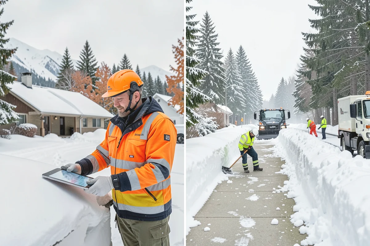 Snow Stacking in Tacoma, Pierce County, WA - Designate corner and edge stacking zones