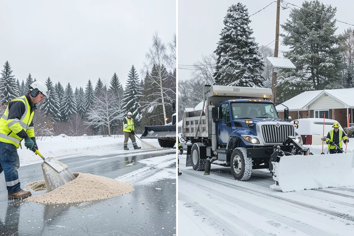 Snow Stake Installation in Bonney Lake, Pierce County, WA - We choose representative open locations away from drifts and eaves