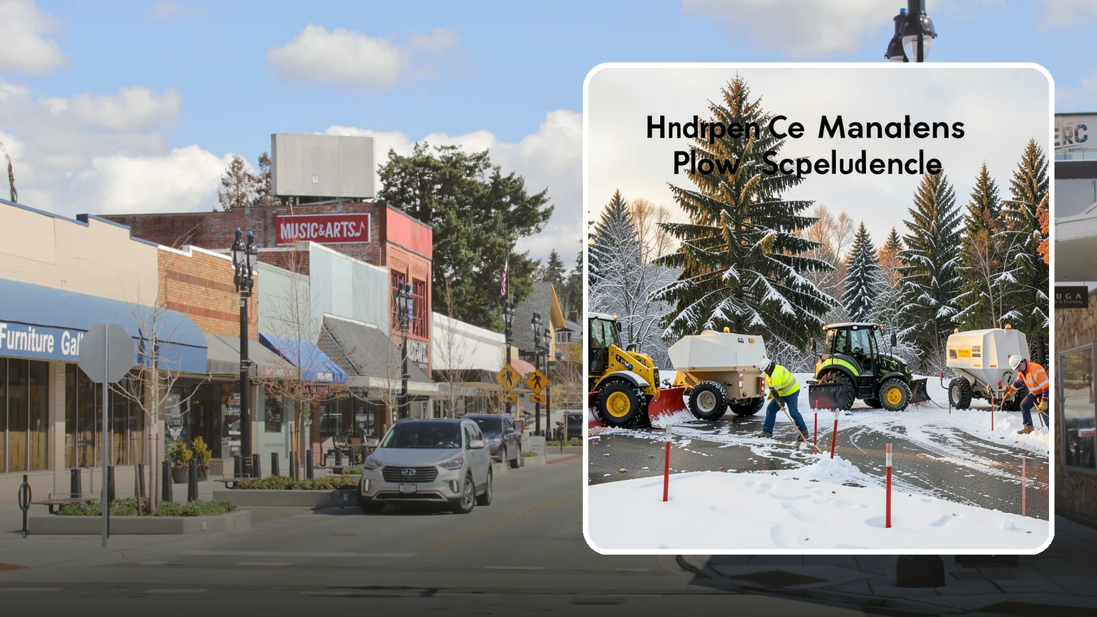 Snow Stake Installation in Bothell, King County, WA - We install measurement snow stakes so you and our crew can verify accumulation depth and trigger service at the right moment.