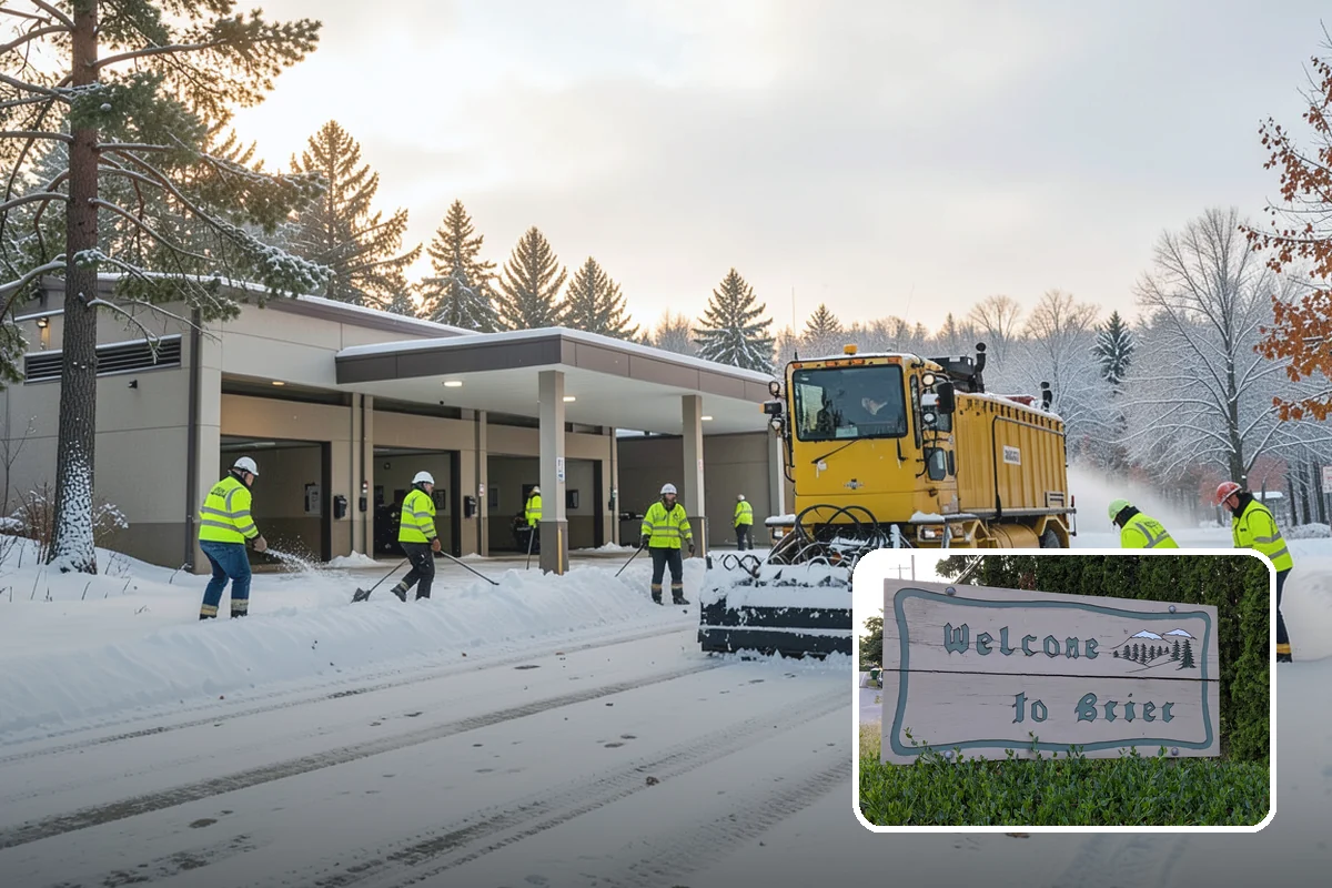 Snow Stake Installation in Brier, Snohomish County, WA - Provides objective accumulation readings for trigger-based contracts